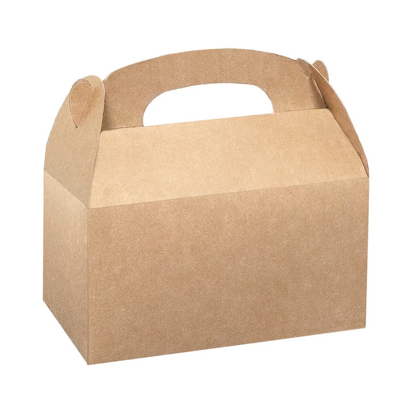 Xxcxpark 24 PCS Brown Kraft Gift Boxes 6.25x3.5x3.5, Decorative Party Favor Gift Packaging Box with Lid for DIY Crafting, Cube, Cupcake, Kraft Present Boxes for Birthday, Wedding, Anniversary - Image 1